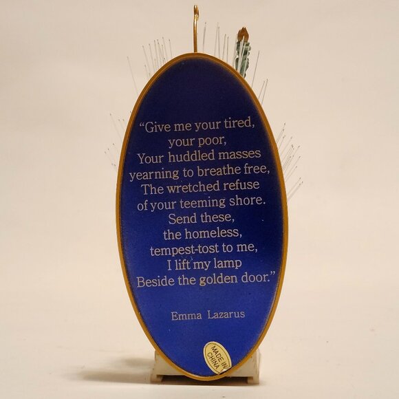 Heirloom Statue Of Liberty Fiber Optic Light-Up Christmas Ornament - Picture 3 of 9